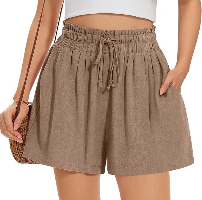 Zush Ladies Summer Linen Shorts With Pockets