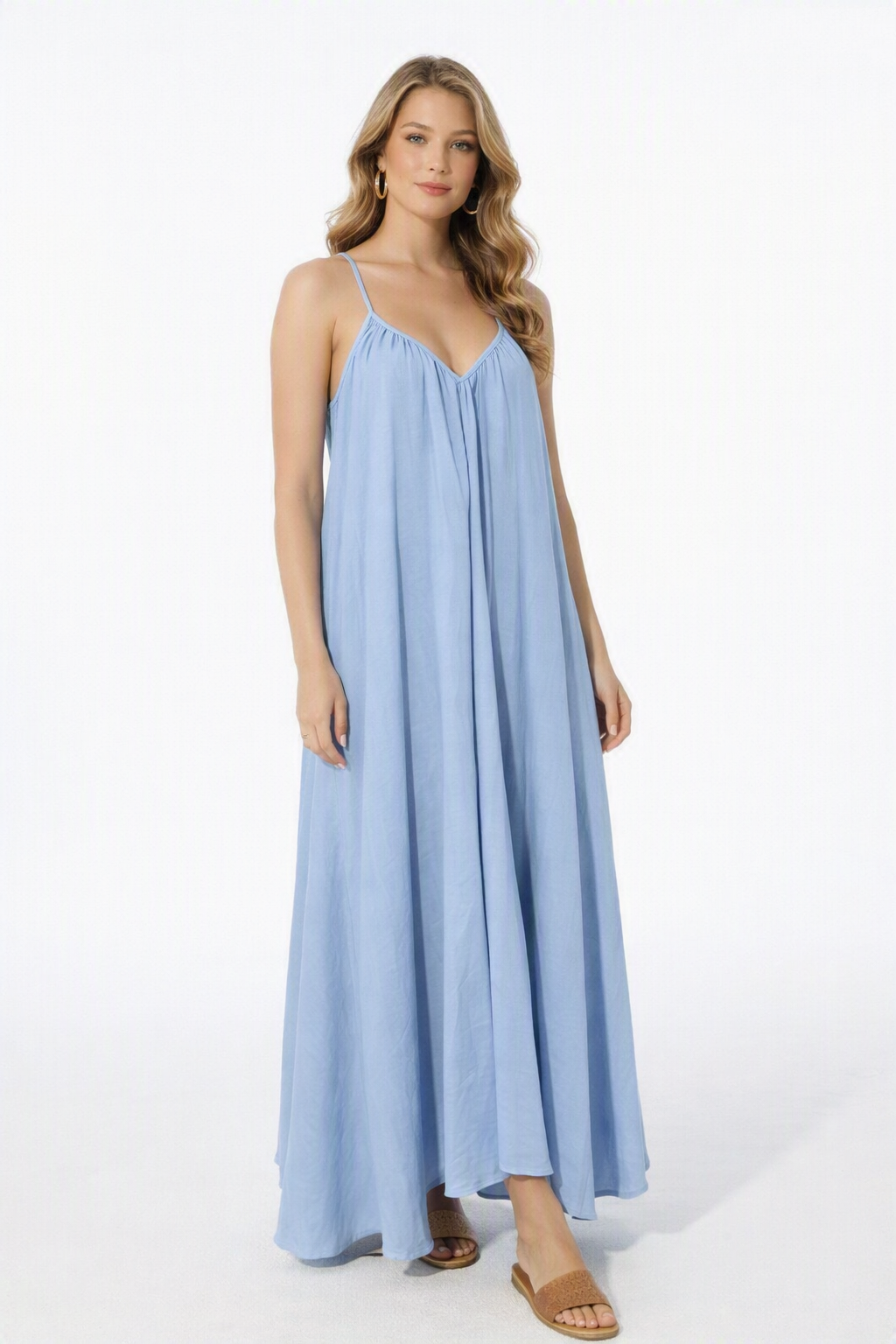Zush Ladies Breezy Spaghetti Strap Maxi Dress