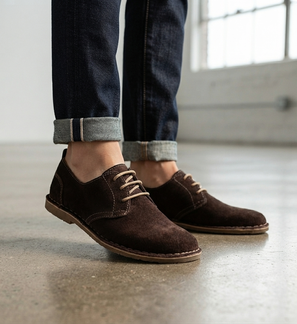 Ladies Suade Leather Vellies