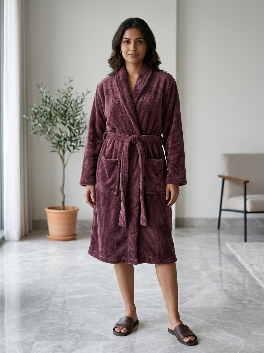 Zush Ladies Plush Fleece Robe