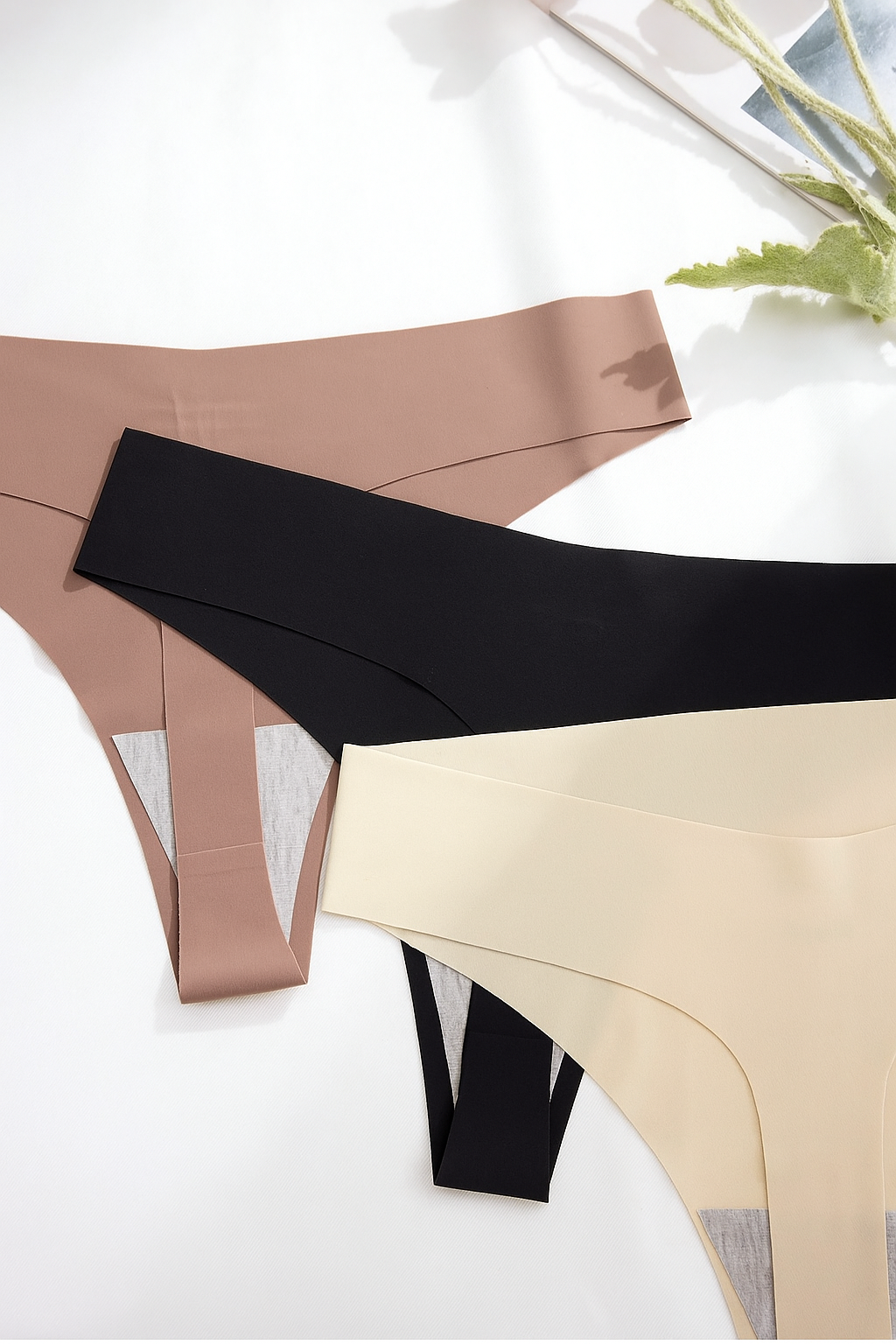 3 Pack Women’s Seamless Thongs – Neutral Essentials