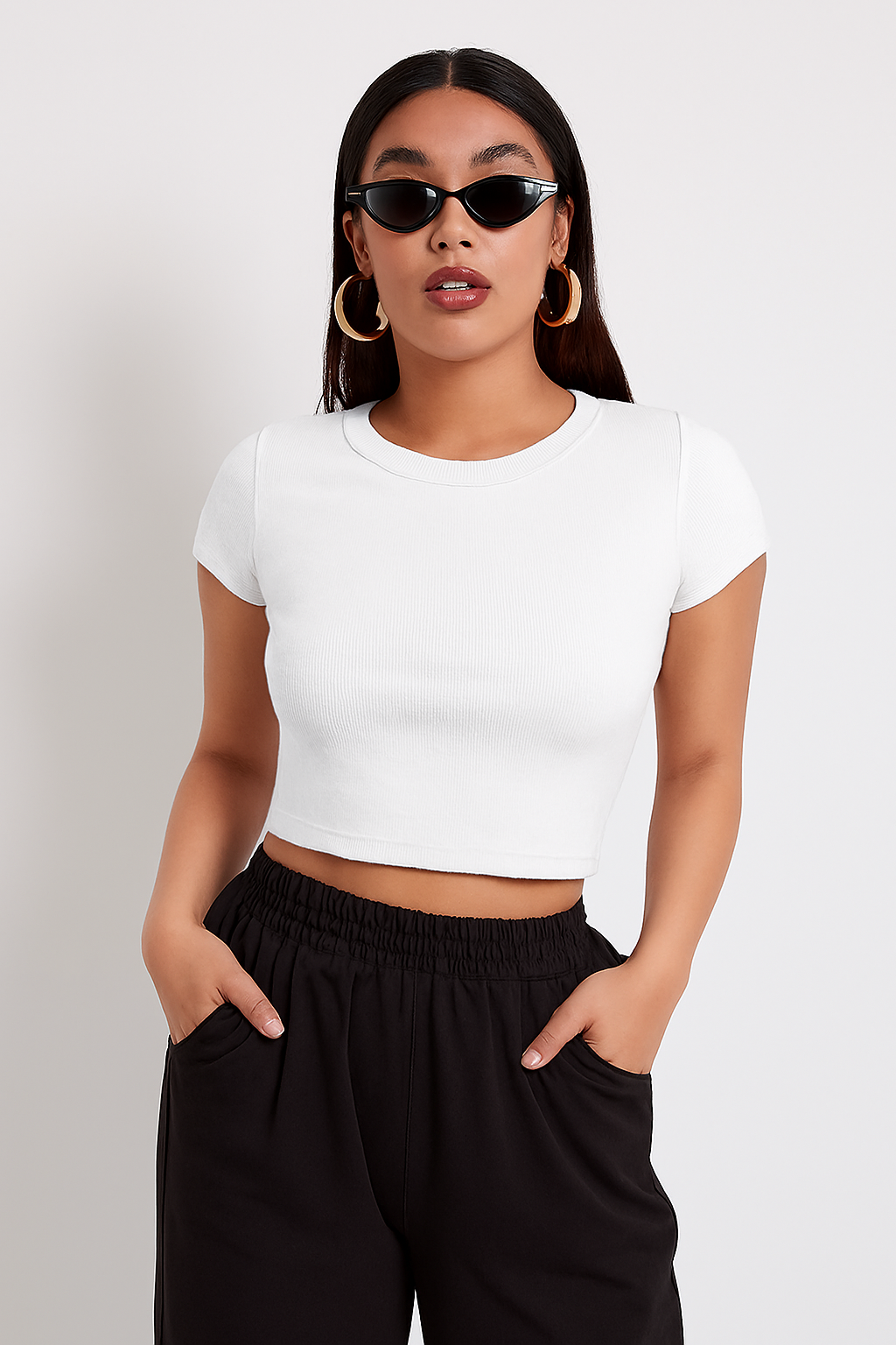 Zush Basic Women's Crew Neck Short Sleeve T-Shirt - 2 Pack