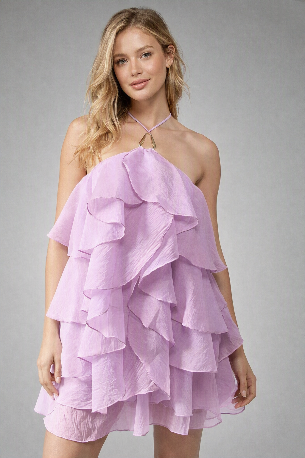 Zush Ladies Tiered Ruffle Mini Dress