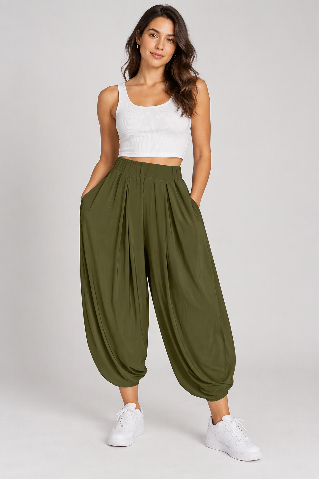 Zush Ladies Draped Harem Style Pants