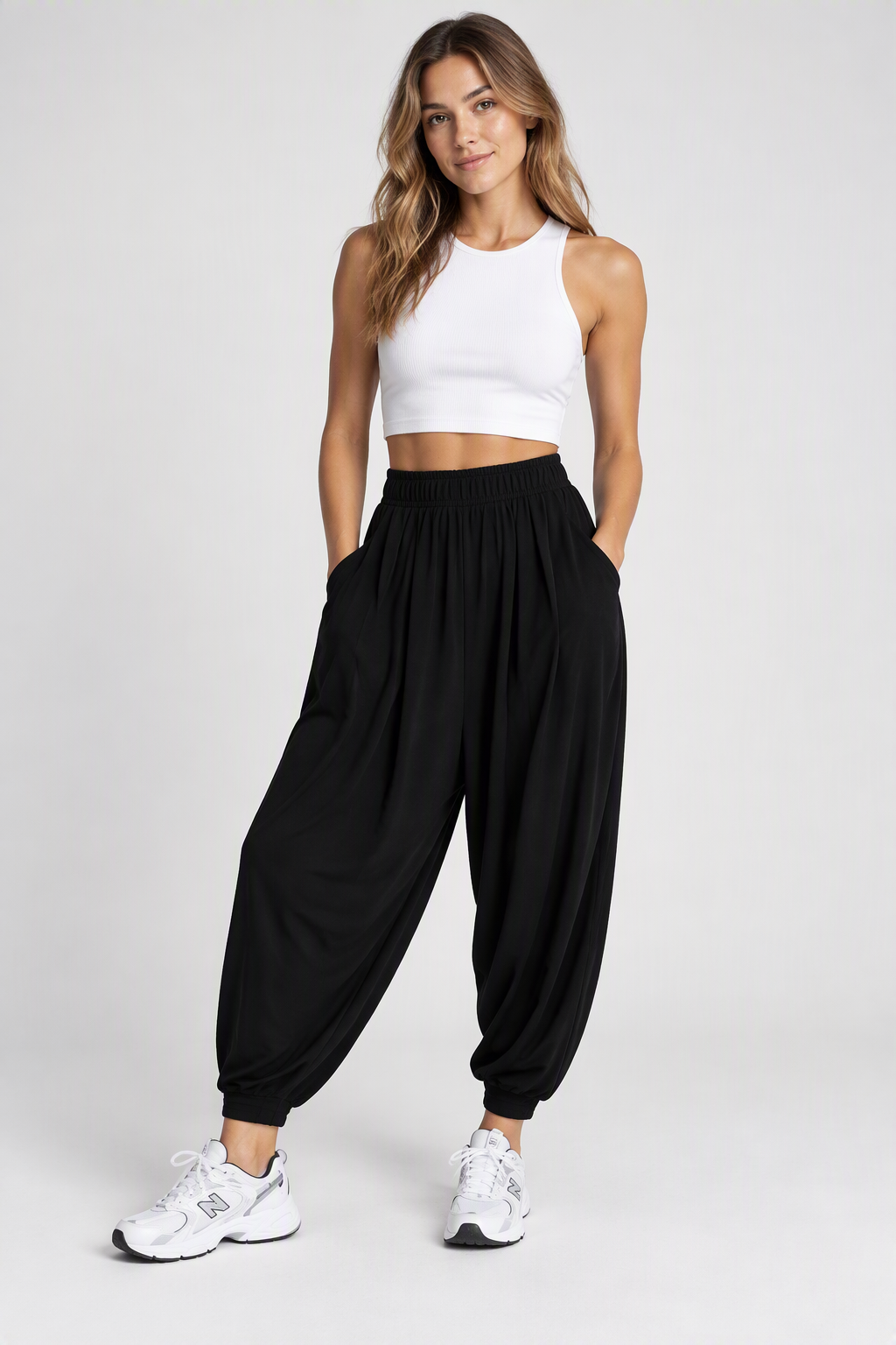 Zush Ladies Draped Harem Style Pants