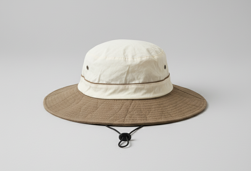 Two-Tone Fisherman Hat with adjustable drawstring