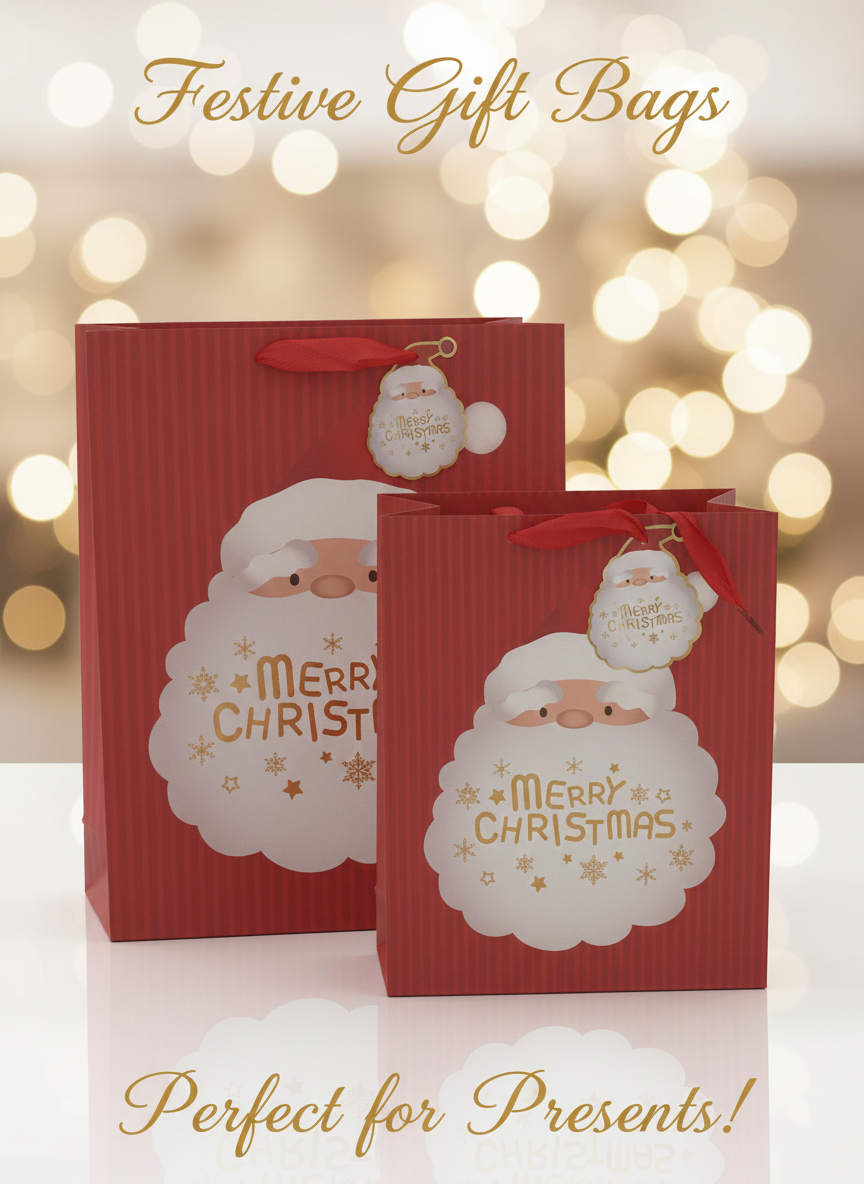 Merry & Bright Christmas Gift Bags