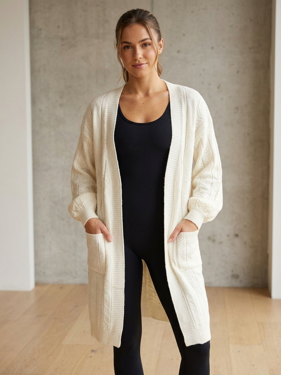 Zush Ladies Long Knit Cardigan