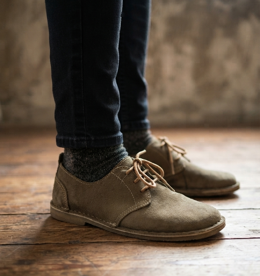 Ladies Suade Leather Vellies