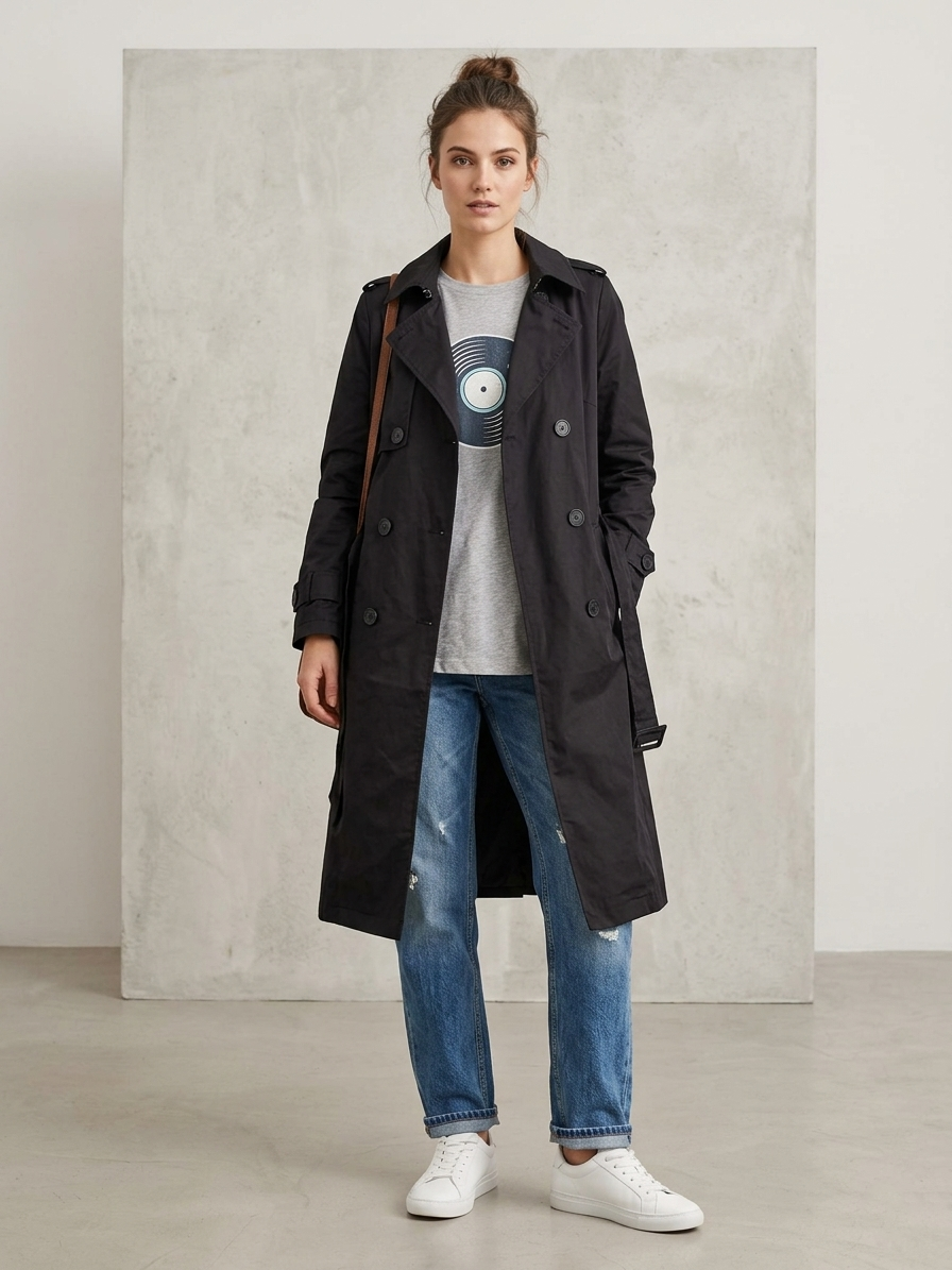 Zush Ladies Trench Coat
