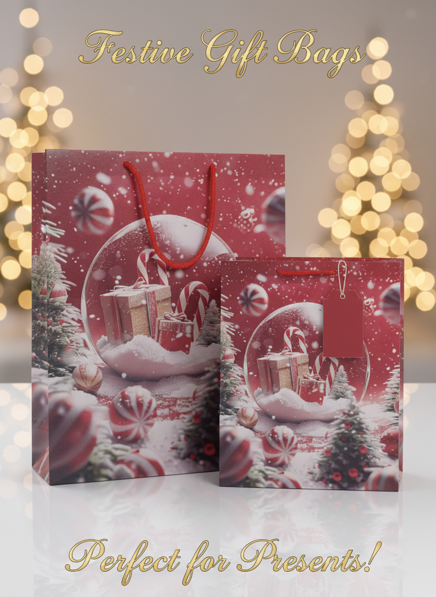 Merry & Bright Christmas Gift Bags