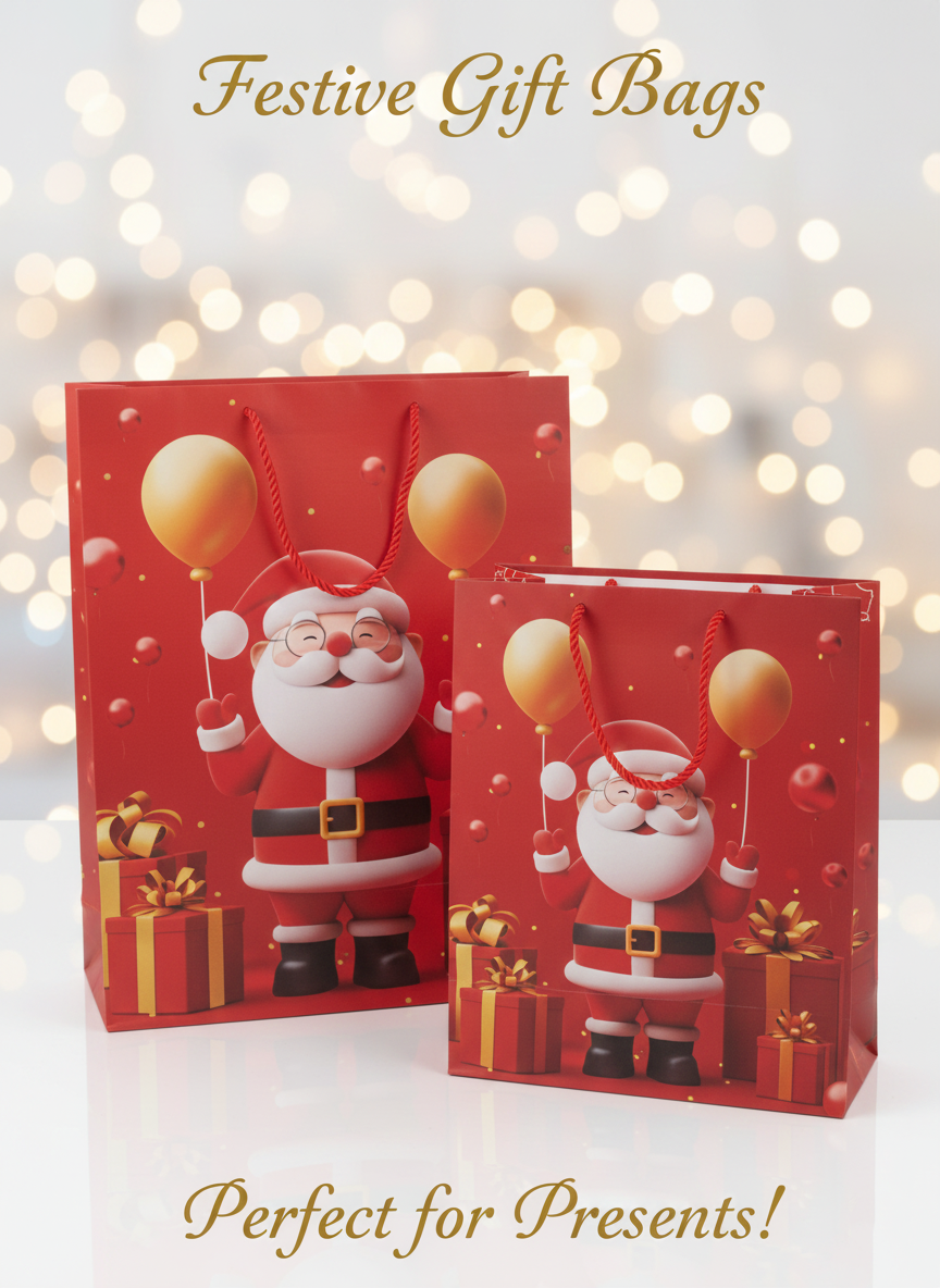 Merry & Bright Christmas Gift Bags