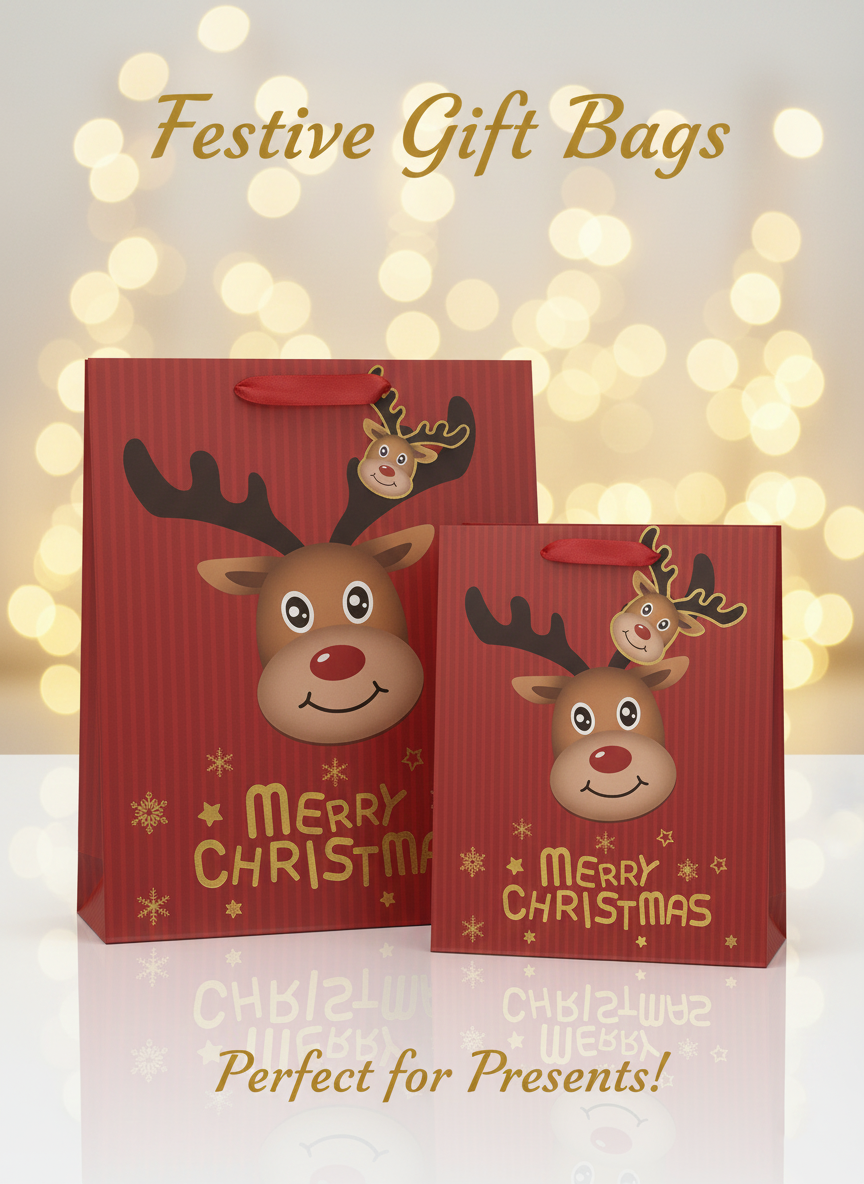 Merry & Bright Christmas Gift Bags