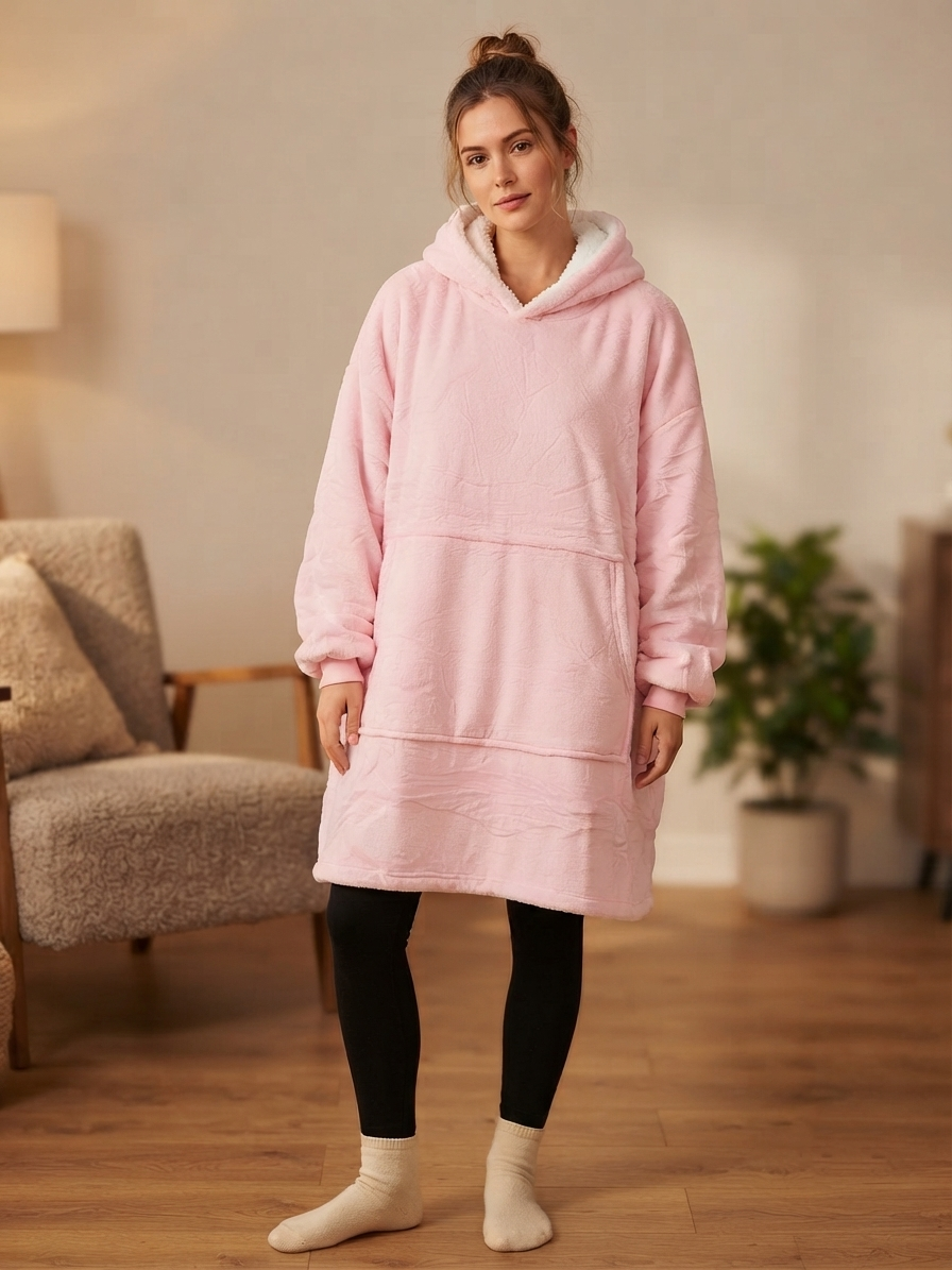 Zush Unisex Snuggle Hoodie Blanket