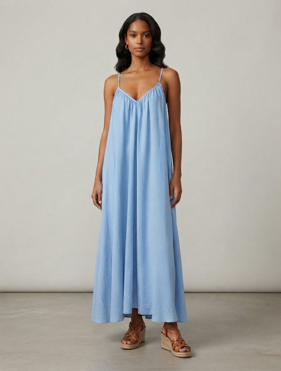 Zush Ladies Breezy Spaghetti Strap Maxi Dress