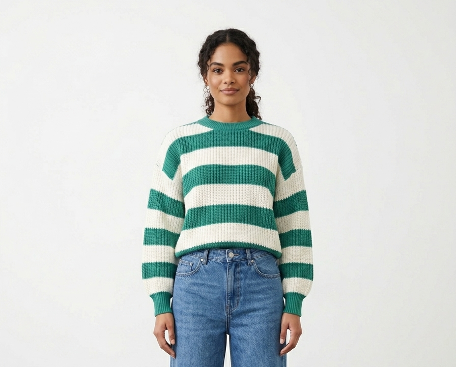 Zush Ladies Striped Knit Sweater