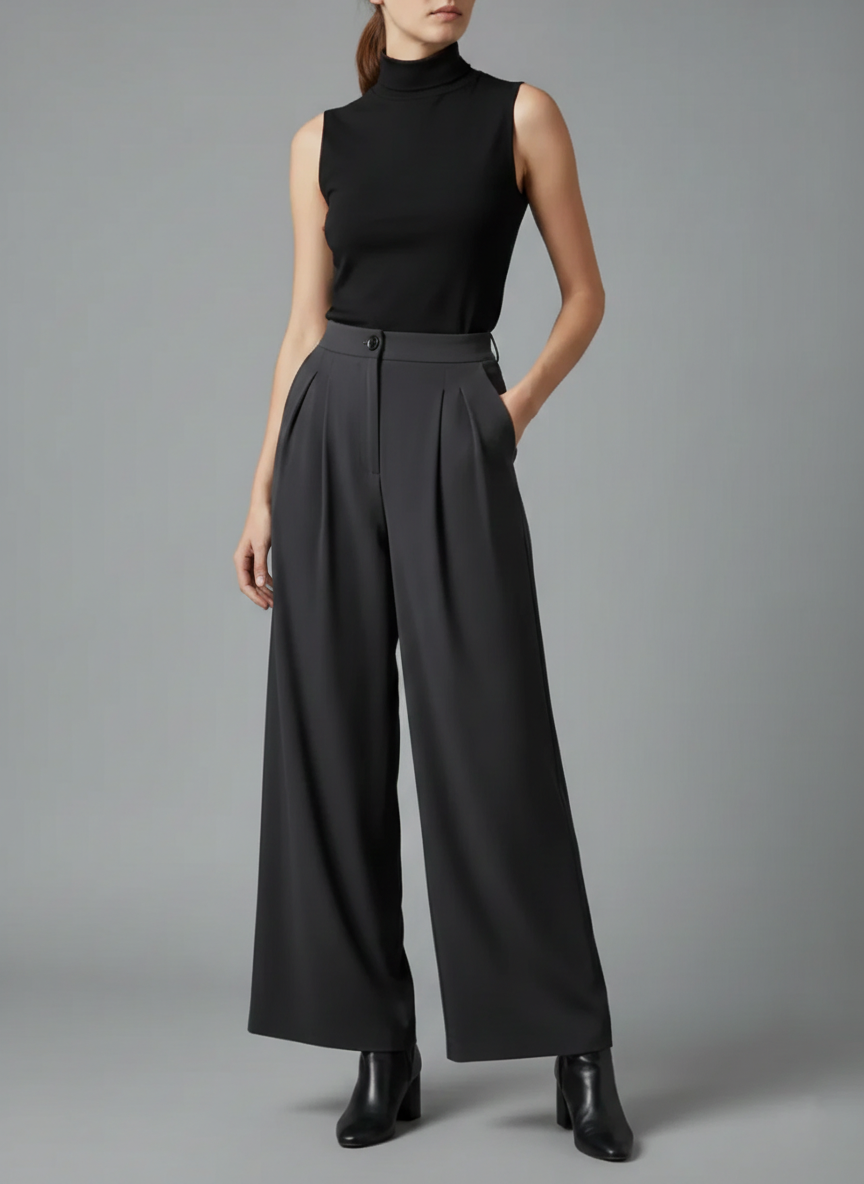 Zush Ladies Wide-Leg Palazzo Trousers
