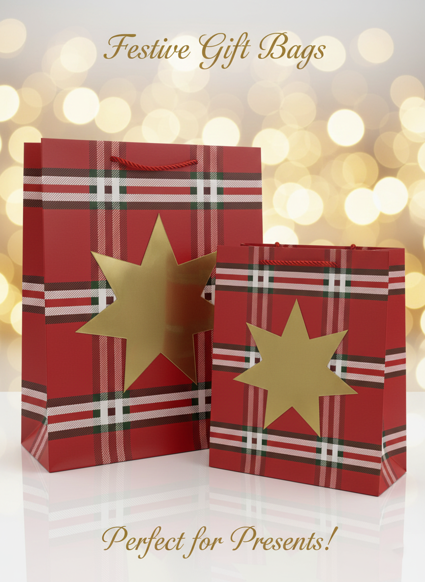 Merry & Bright Christmas Gift Bags