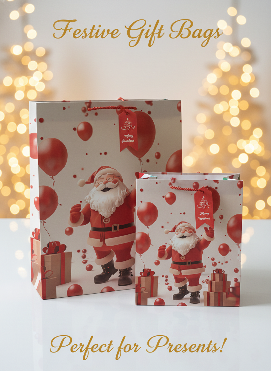 Merry & Bright Christmas Gift Bags