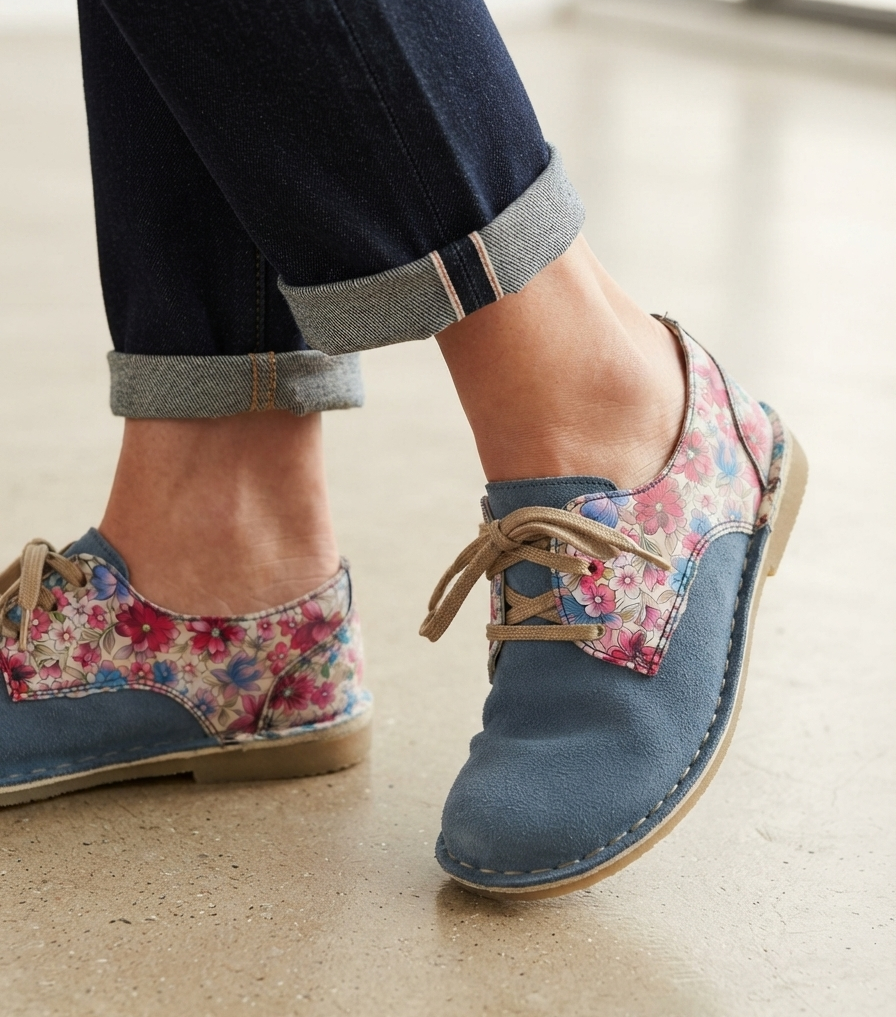 Ladies Suade Leather Vellies
