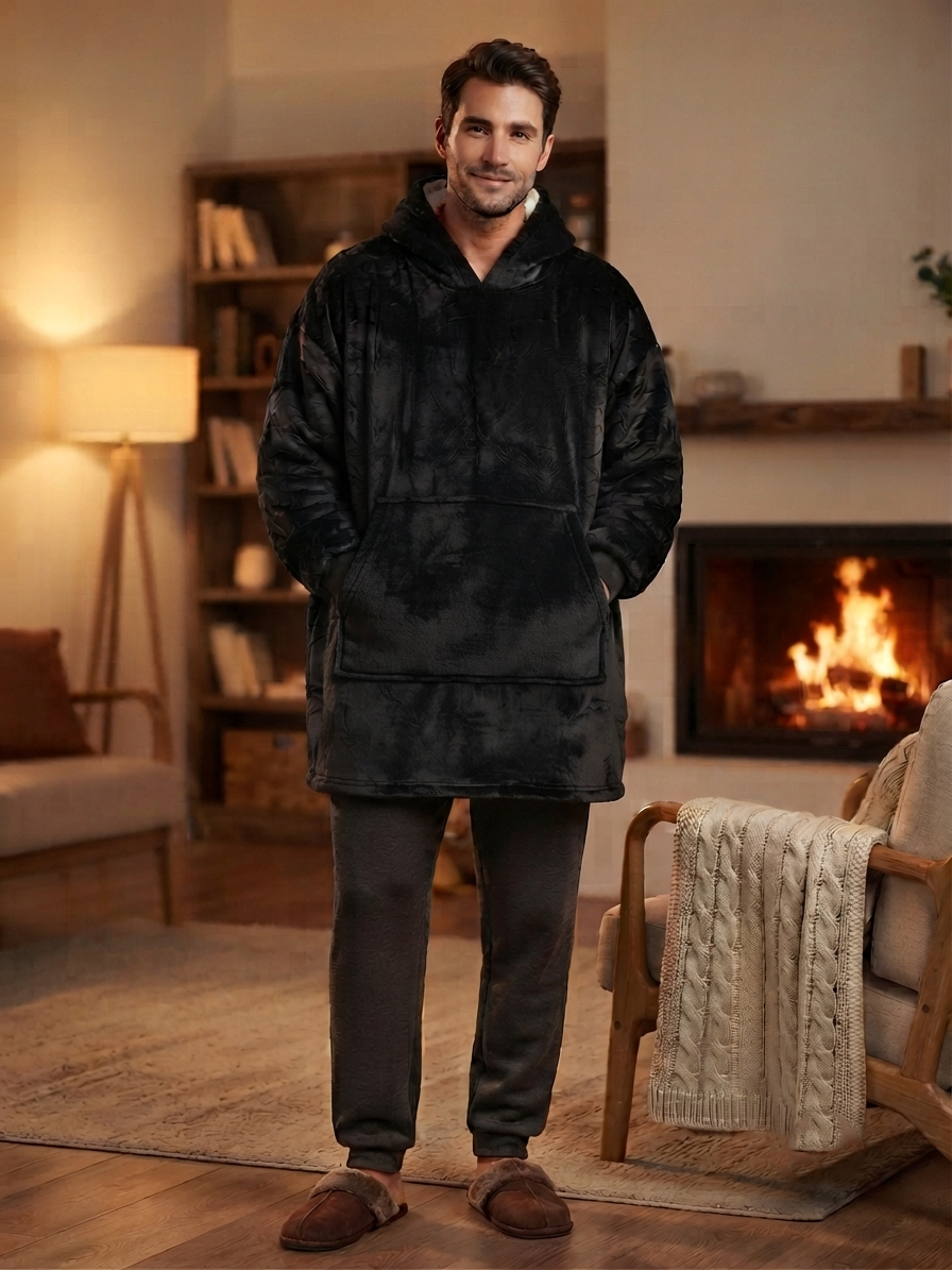 Zush Unisex Snuggle Hoodie Blanket