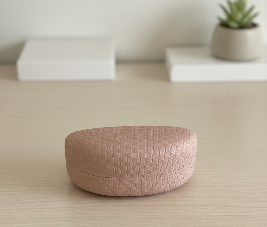 Woven Textured hard shell Sunglasses case