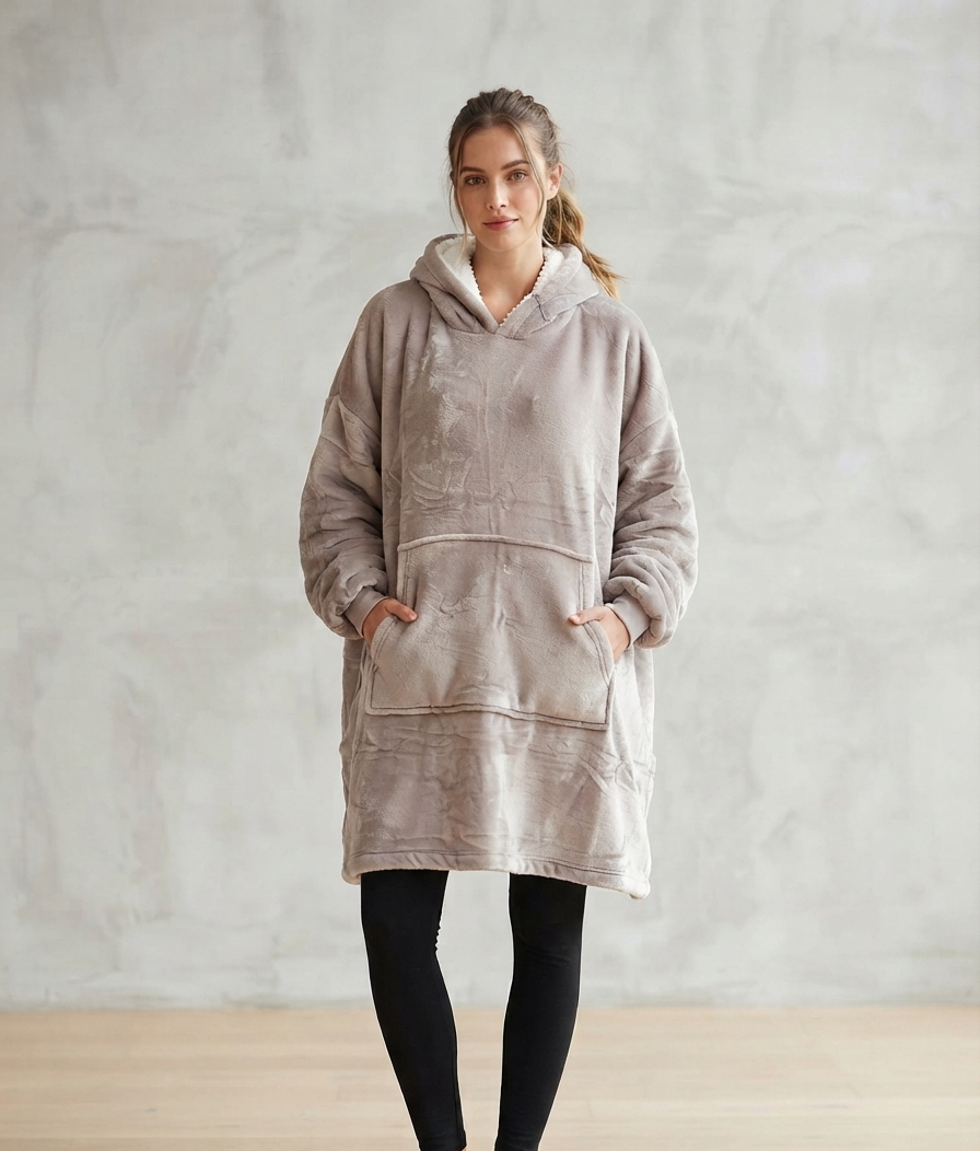 Zush Unisex Snuggle Hoodie Blanket