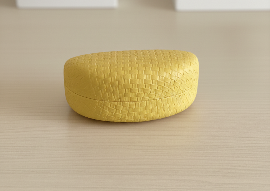 Woven Textured hard shell Sunglasses case