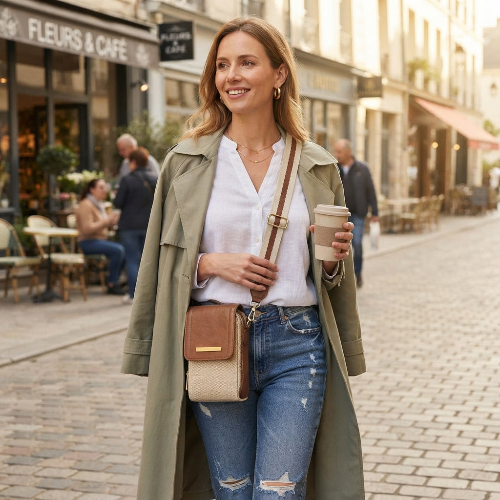 Valerie & Co. Tan Crossbody Bag