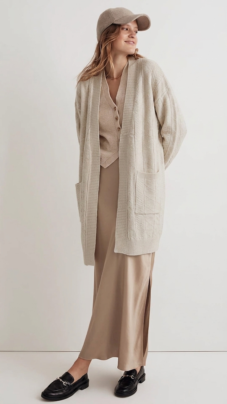 Zush Ladies Long Knit Cardigan