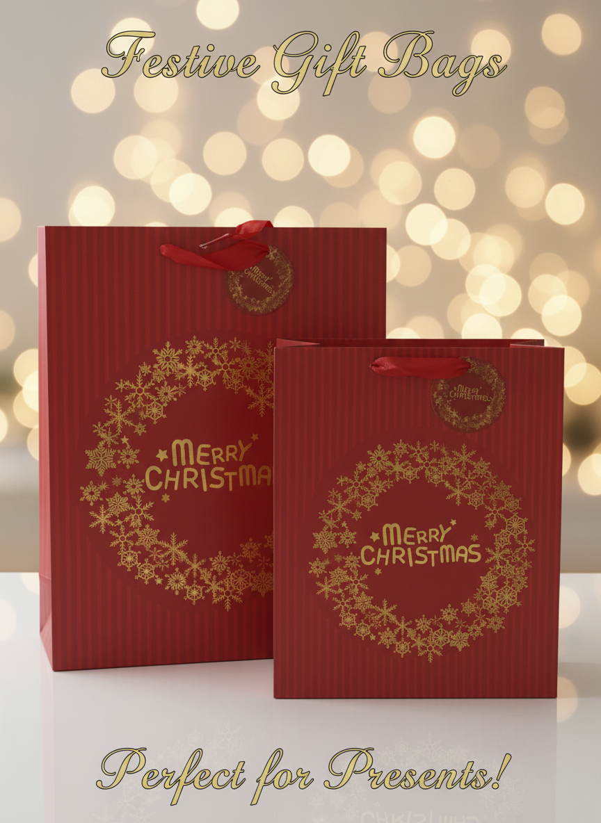Merry & Bright Christmas Gift Bags