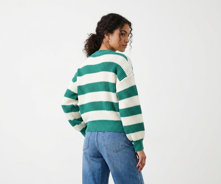 Zush Ladies Striped Knit Sweater