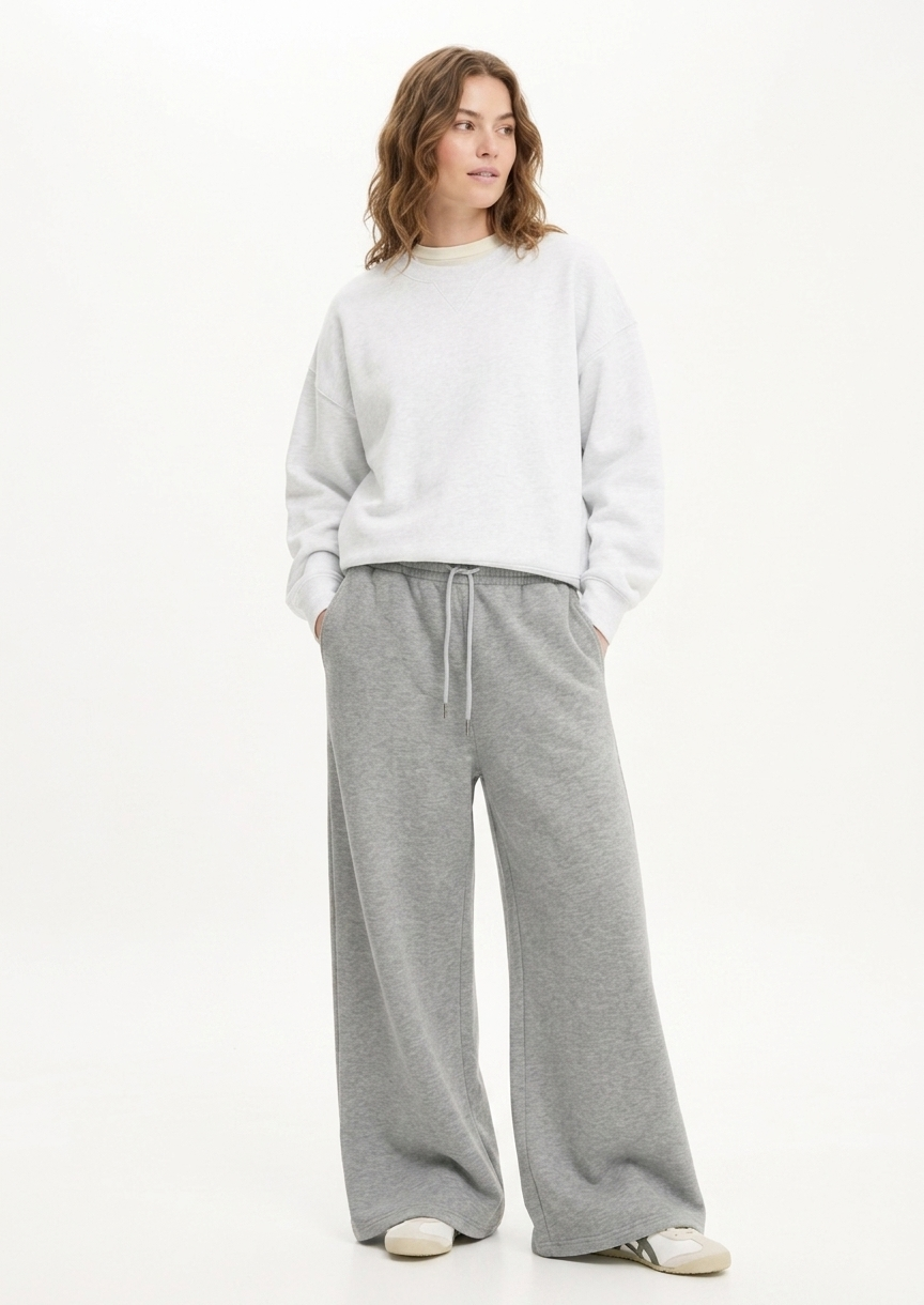 Zush Ladies Drawstring Wide Leg Sweatpants