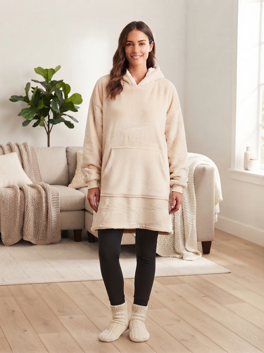 Zush Unisex Snuggle Hoodie Blanket