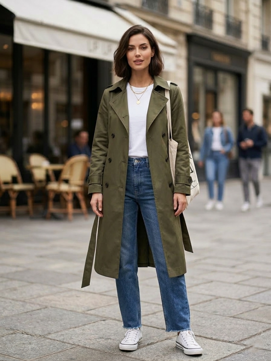 Zush Ladies Trench Coat