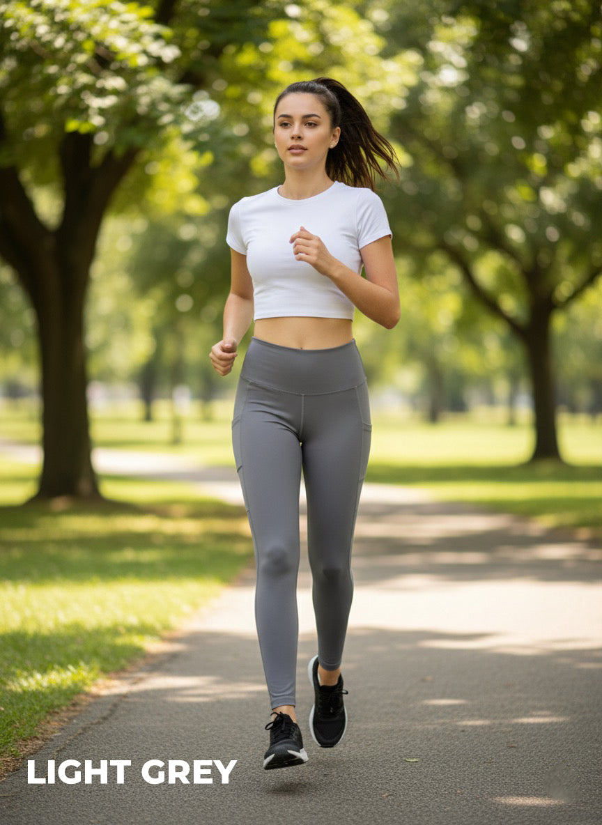 Zush Ladies High-Waisted Running Leggings With Pockets
