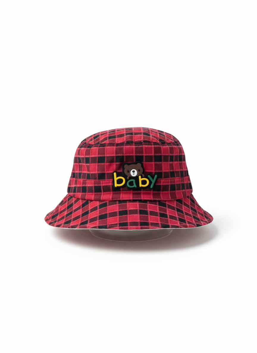 SunSprout Kids Checkered Bucket Hat