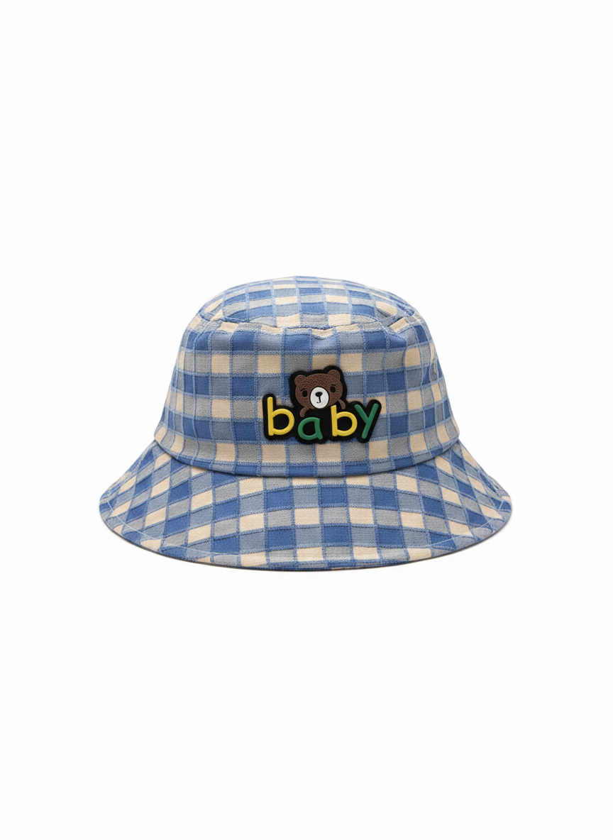 SunSprout Kids Checkered Bucket Hat