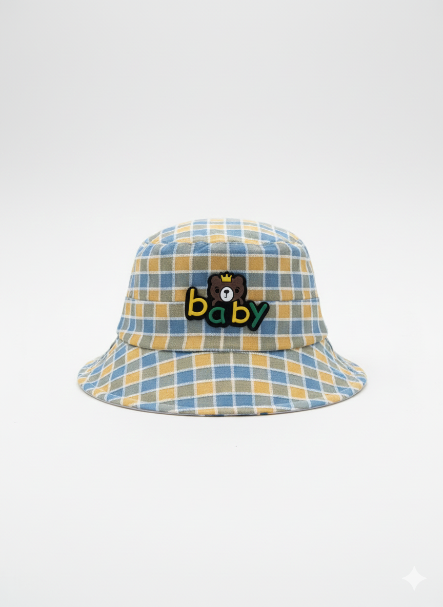 SunSprout Kids Checkered Bucket Hat