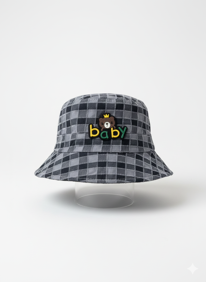 SunSprout Kids Checkered Bucket Hat
