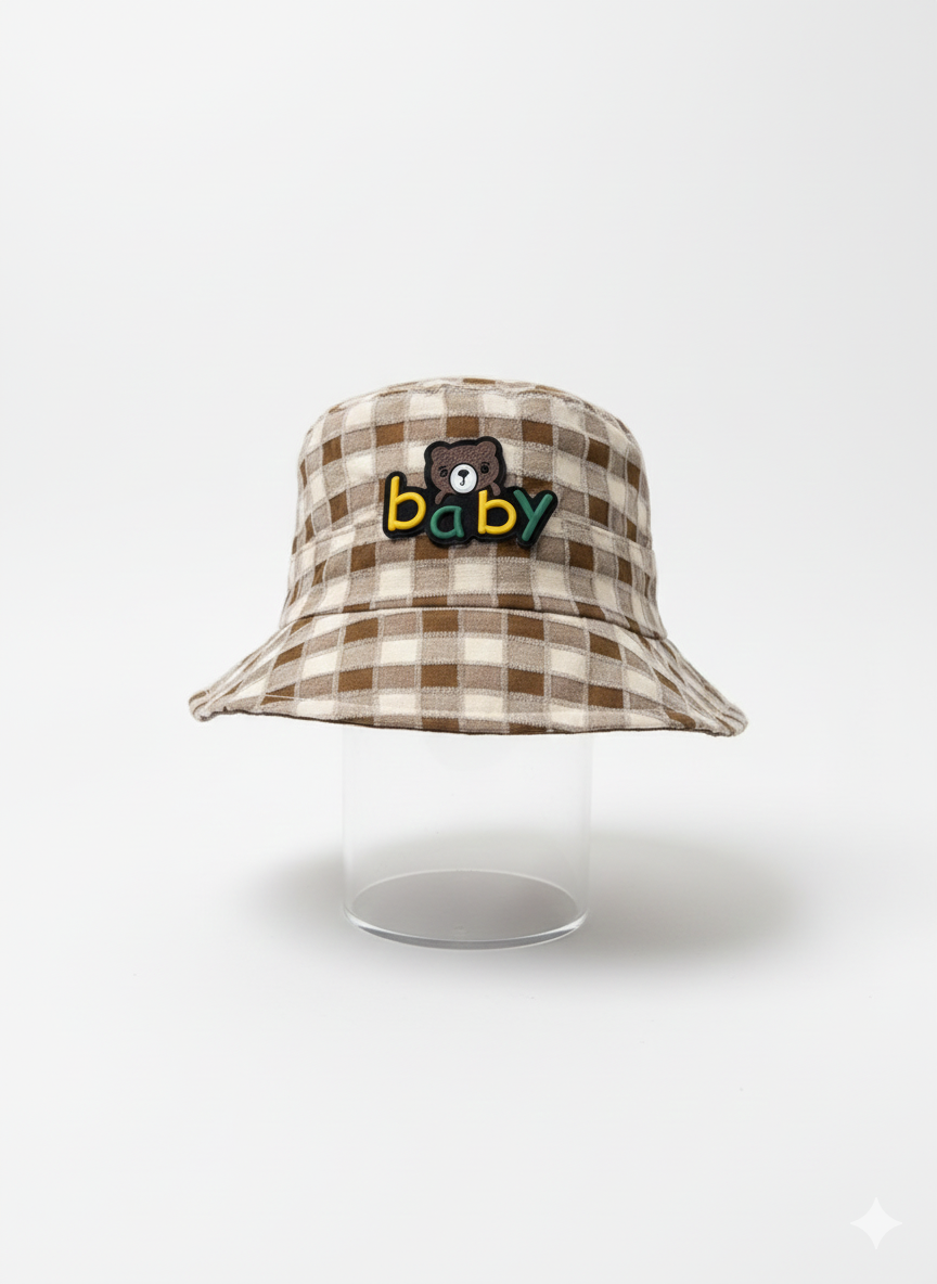 SunSprout Kids Checkered Bucket Hat