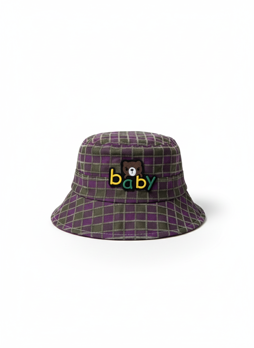 SunSprout Kids Checkered Bucket Hat