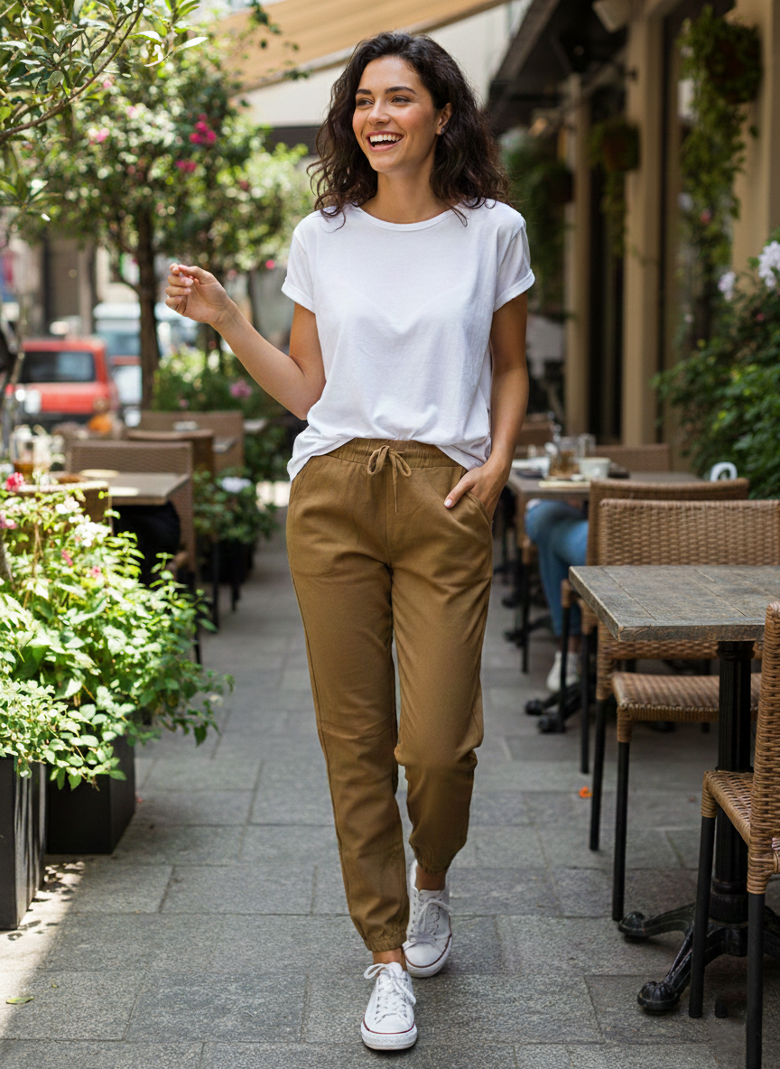 Zush Ladies Drawstring Chino Pants