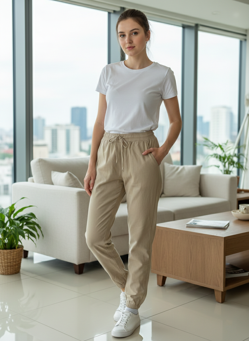 Zush Ladies Drawstring Chino Pants