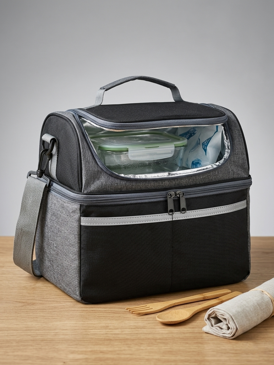 ChillMate Double Decker Thermal Insulated Lunch Bag