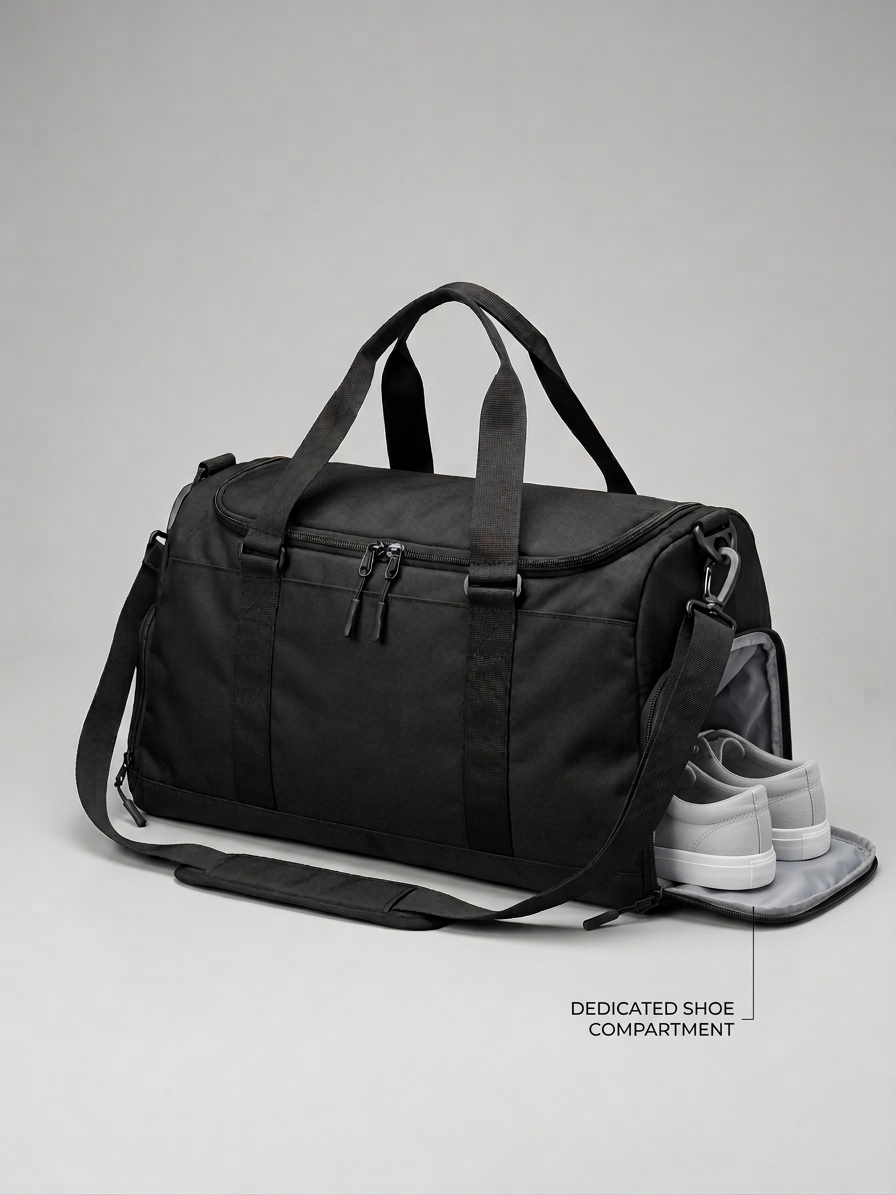 The Horizon Utility Duffel Bag With Shoe Compartment