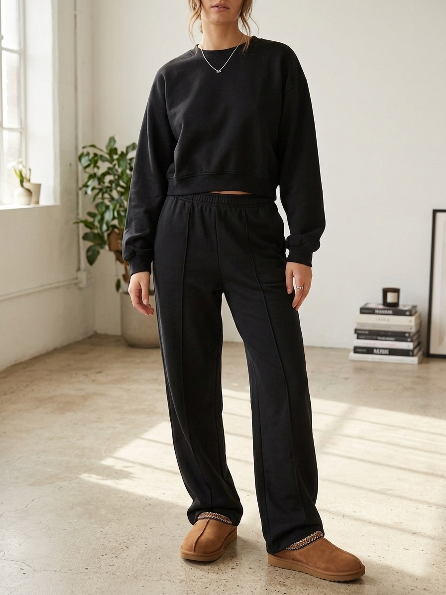 Zush Ladies 2-Piece Fleece Lined Jogger Set