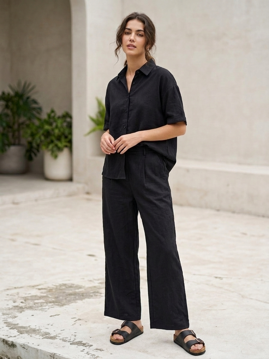 Zush Ladies 2-Piece Button down Set