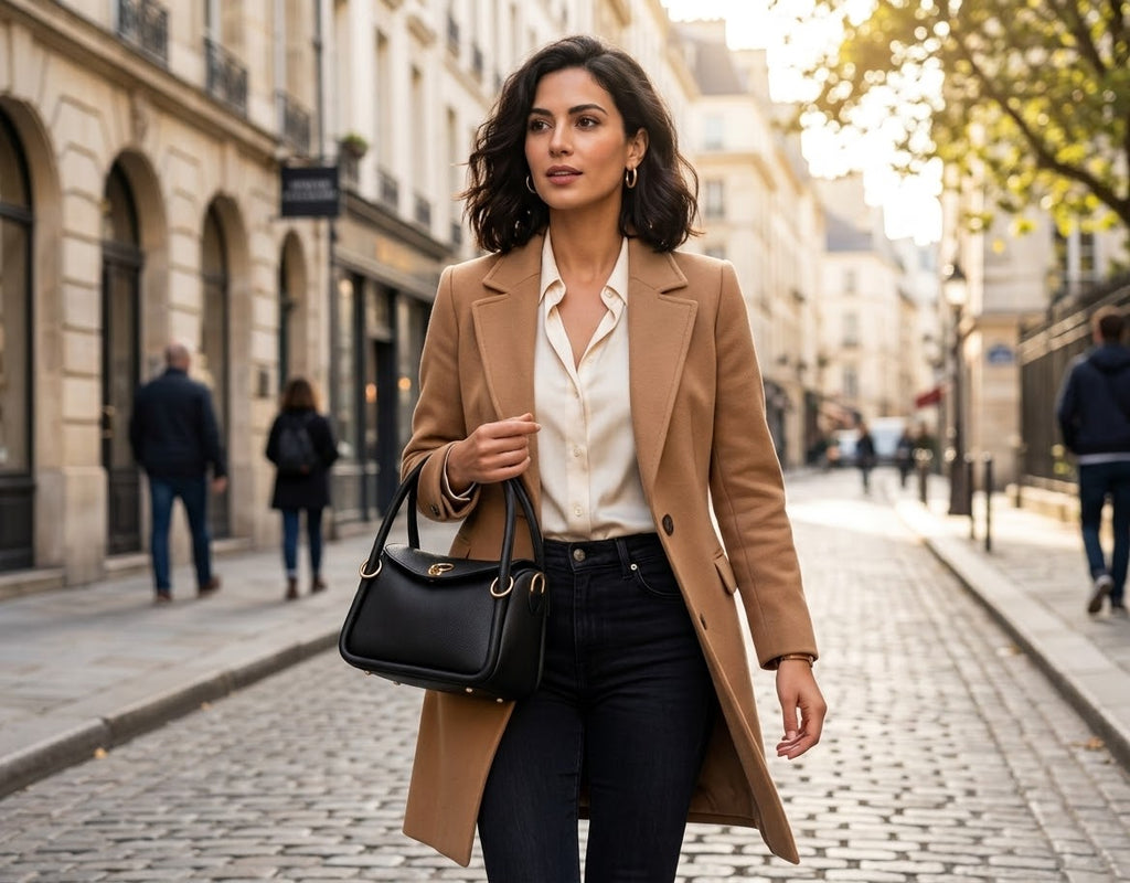 Valerie & Co. Black Top Handle Bag