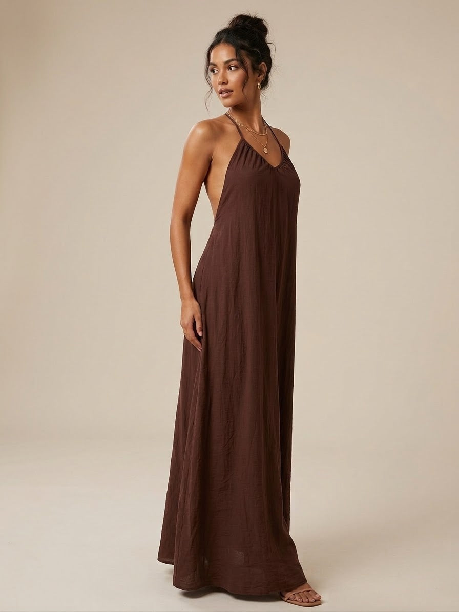 Zush Ladies Breezy Spaghetti Strap Maxi Dress